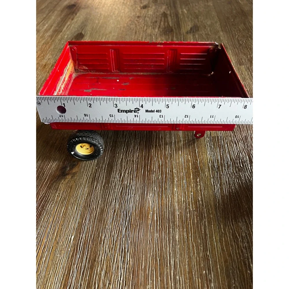 Vintage Ertl Red Metal Trailer Diecast Farm Toy Made in USA Replacement Parts